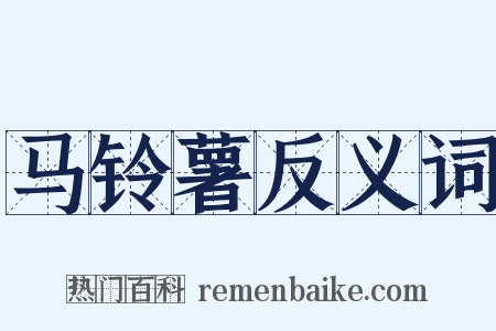 马铃薯反义词是什么意思的图片